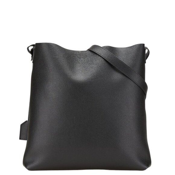 SAINT LAURENT Black Leather Shoulder Bag - Picture 1 of 16